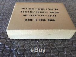 Vintage 1978 Kenner Star Wars Bleu Snaggletooth / Greedo Mailer Box Seulement Lire