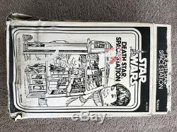 Vintage 1978 Kenner Star Wars Death Star Station Spatiale Playset Complète Avec La Boîte