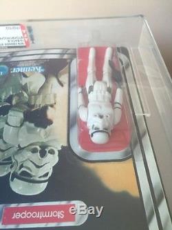 Vintage 1978 Kenner Star Wars Stormtrooper 12 Carte Retour-b Afa 85 Fraîchement Classé