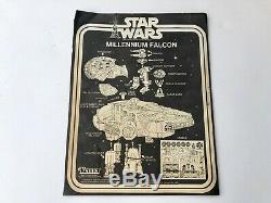 Vintage 1979 Kenner Star Wars Faucon Millenium Avec La Boîte Et Instructions Works