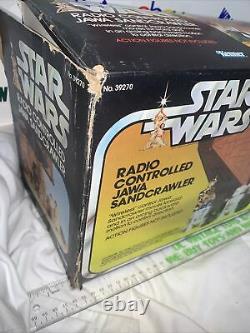 Vintage 1979 Star Wars Jawa Sandcrawler Complète Avec Box/insert L@@@k Works