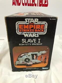 Vintage 1980 De Kenner Star Wars Esb Boba Fett Slave-1 100% Libre Complet