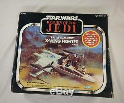 Vintage 1981 Kenner Star Wars Rotj Bataille Dommages X-wing Fighter Nouveau Dans La Boîte