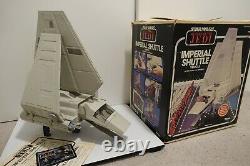 Vintage 1984 Kenner Star Wars Imperial Shuttle Avec Boîte Originale Et Instructions