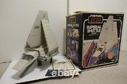 Vintage 1984 Kenner Star Wars Imperial Shuttle Avec Boîte Originale Et Instructions