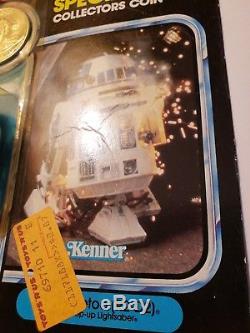 Vintage 1984 Kenner Star Wars R2-d2 Sabre Laser Moc Pièce Spéciale Rare