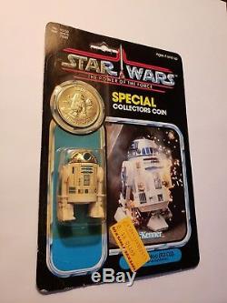 Vintage 1984 Kenner Star Wars R2-d2 Sabre Laser Moc Pièce Spéciale Rare