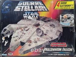 Vintage 1995 Boîte Kenner Star Wars Millenium Falcon Électronique Guerre Stellari