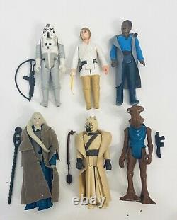 Vintage 70s / 80s Énormes Kenner Star Wars Figurine Lot De 41 + Armes Originale