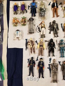 Vintage Complete Star Wars Set Plus De 100 Figurines! Potf 17 Dernières Inclus! Menthe