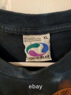 Vintage Des Années 1990 Liquid Blue Star Wars Episode 1 Darth Maul Tie-dye T-shirt XL