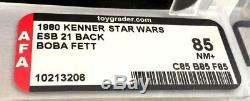 Vintage Kenner 1980 Star Wars Esb Boba Fett 21-retour Afa 85 (85-85-85)