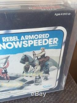 Vintage Kenner 1982 Star Wars Rebel Blindé Snowspeeder Esb Boîte Bleue Afa 75