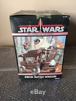 Vintage Kenner 1984 Star Wars Potf Ewok Battle Wagon Usine Scellée