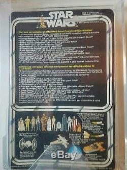 Vintage Kenner Canada Star Wars 1978 12 Dos-a Han Solo Moc Afa 70