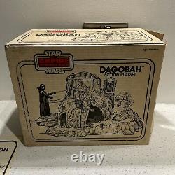 Vintage Kenner Star Wars Esb Dagobah Action Playset 1980 Boxed (boîte D'offre Rare)