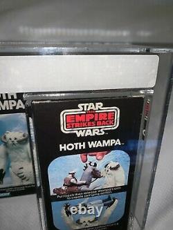 Vintage Kenner Star Wars Esb Hoth Wampa Afa 80 Nm+! Rare + Superbe Misb