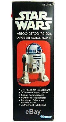 Vintage Kenner Star Wars Grand 12 Artoo-detoo R2-d2 Mint Scellée Boîte Misb Afa IL