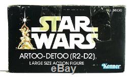 Vintage Kenner Star Wars Grand 12 Artoo-detoo R2-d2 Mint Scellée Boîte Misb Afa IL
