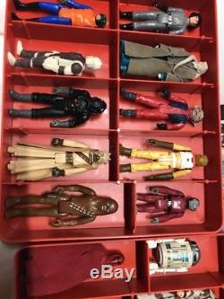Vintage Kenner Star Wars - Lot De 24 Figurines Assorties - Étui Esb Boba Fett