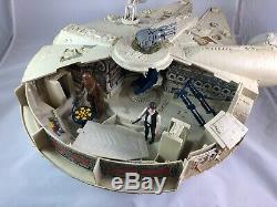 Vintage Kenner Star Wars Millennium Falcon (99%) Avec Han Et Chewie (complet)