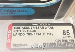 Vintage Kenner Star Wars Potf 92 Retour Lando Général Pilot Afa 85 Moc Non Perforé