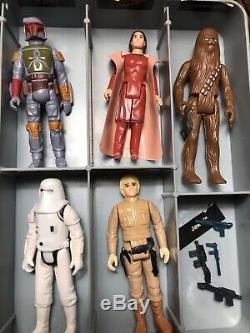 Vintage Lot Kenner 1977 Star Wars Chiffres Avec Étui Et Armes, Original 12, Plus