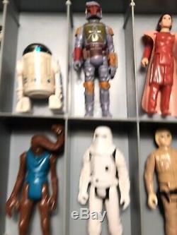 Vintage Lot Kenner 1977 Star Wars Chiffres Avec Étui Et Armes, Original 12, Plus