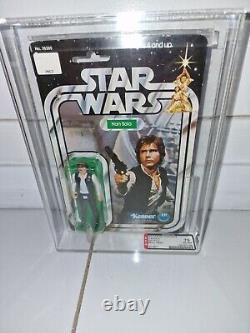 Vintage Star Wars 12 Back A Han Solo petite tête AFA75 veuillez lire la description