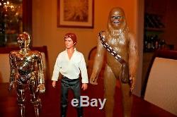 Vintage Star Wars 12 Pouces Lot De 8 1978 Luke Han Darth Vader Jawa C3po Chewbacca