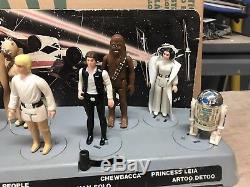 Vintage Star Wars 1977 Début D'oiseau Courrier Présentoir Avec Des Chiffres