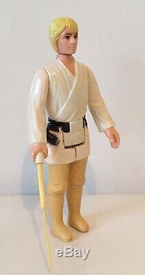 Vintage Star Wars 1977 Luke Skywalker Avec Sabre Télescopique Dt