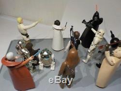 Vintage Star Wars 1977 Première 12 Action Figures Ensemble Complet D'armes Originales (a2)