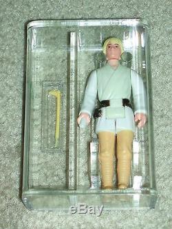 Vintage Star Wars 1977 Rare Early Bird Luke Skywalker Dt Télescopique Afa 80 Coa