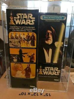 Vintage Star Wars 1978 Kenner Afa 80 Obi Wan Kenobi 12 Pouces Misb Scellés Musée