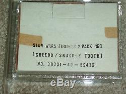 Vintage Star Wars 1979 Afa 80 Rare Bleu Snaggletooth Greedo Sears Catalogueuse Mailer