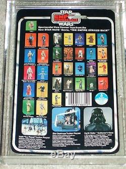 Vintage Star Wars 1980 Afa 80/85/85 Yoda Esb 32 Carte Back-b Moc Cleub Bubble