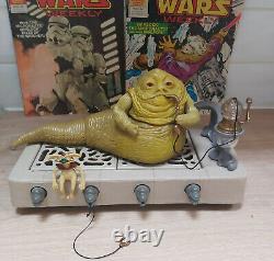 Vintage Star Wars 1983 Jabba The Hut Play Set Complet Rotj Kenner