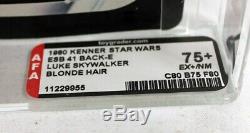 Vintage Star Wars 41 Back-esb E (farmboy) Luke Skywalker Figure Afa 75+ Ex + / Nm #