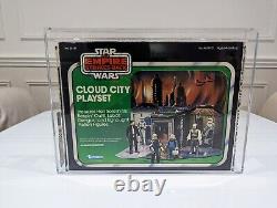 Vintage Star Wars AFA 75 Cloud City Playset Sears Exclusive Baggie ESB Boxed<br/>Traduction: Vintage Star Wars AFA 75 Ensemble de jeu Cloud City Sears Exclusive Baggie ESB Boxed