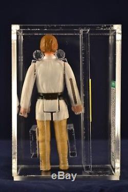 Vintage Star Wars Action Figure Luke Skywalker Cheveux Bruns Loose Afa 85 Anh