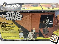 Vintage Star Wars Anh Rc Télécommandé Sandcrawler En Boîte Rare
