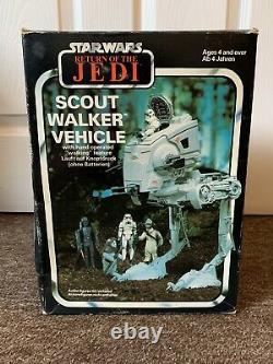 Vintage Star Wars At-st Scout Walker 1983 Rotj Box