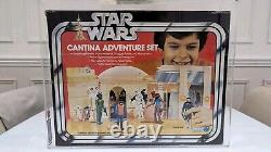 Vintage Star Wars Cantina Adventure Playset Sears Kenner 1979 UKG Graded Boxed	<br/><br/>Aventure de jeu de bar Cantina Star Wars vintage Sears Kenner 1979 UKG noté sous boîte