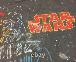 Vintage Star Wars Dark Vador T Shirt All Over Print Rare Vtg XL