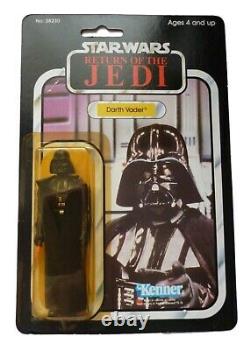 Vintage Star Wars Darth Vader Figure Rotj 1983 Moc 77 Bk Hong Kong