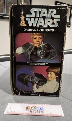Vintage Star Wars Darth Vader Tie Fighter 1977 Boîte D'origine Travail & Inserts