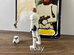 Vintage Star Wars Dernière 17 Luke Stormtrooper Avec Casque Original Et Blaster Bleu