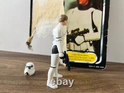 Vintage Star Wars Dernière 17 Luke Stormtrooper Avec Casque Original Et Blaster Bleu