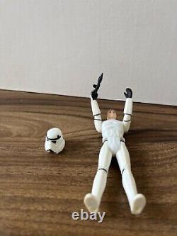 Vintage Star Wars Dernière 17 Luke Stormtrooper Avec Casque Original Et Blaster Bleu